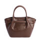 Bolso de Mano Trenzado Salina Marr&oacute;n   2