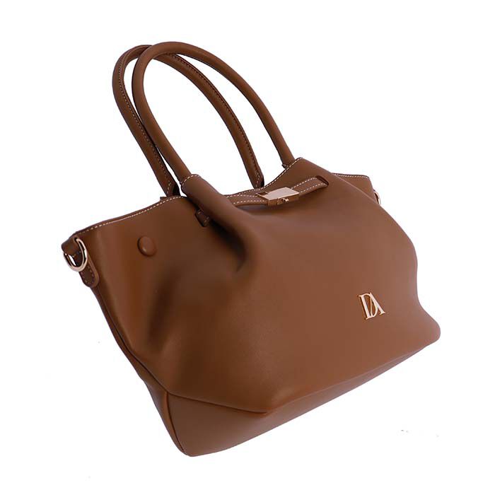 Bolso de Mano Camel   6