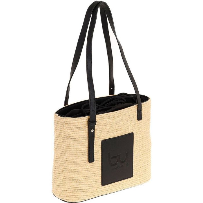 Bolso Shopper Unity Negro-Natural   1