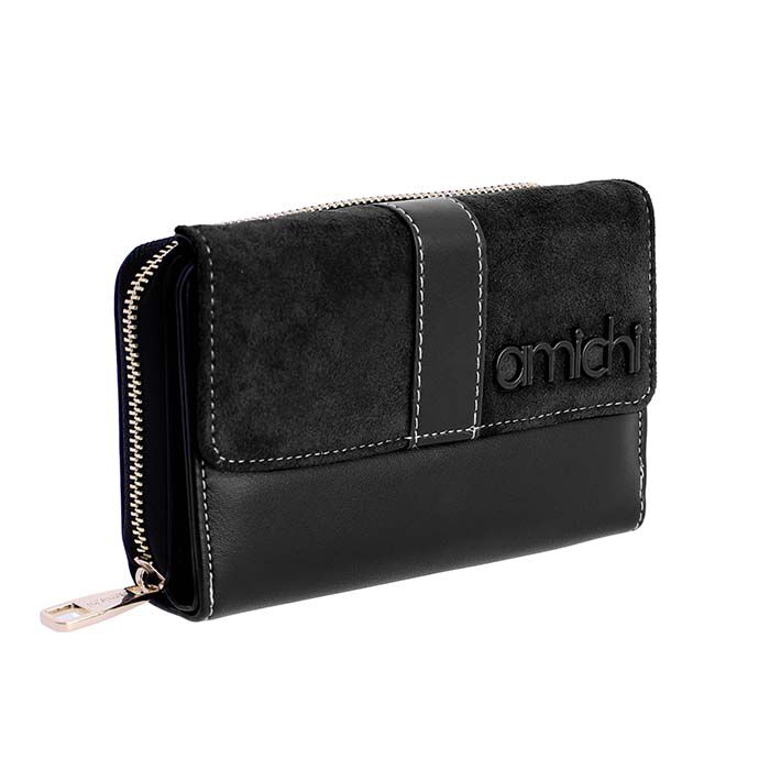 Cartera Ante Negro   1