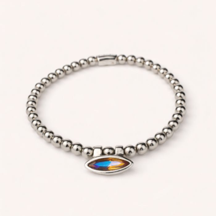 Pulsera Cala Plata Rosa  T. &Uacute;nica-236288 2