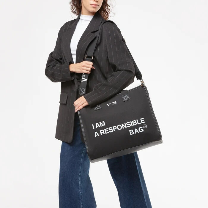Bolso Shopper Responsibility Bis Negro   1