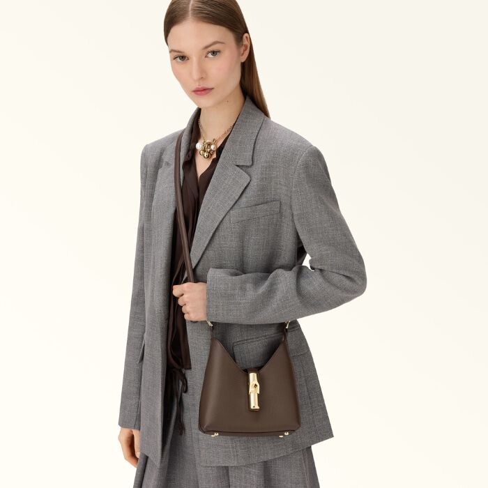 Minibolso Hobo Iride Marr&oacute;n   1