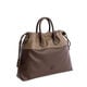 Bolso de Mano Bicolor Marr&oacute;n   1