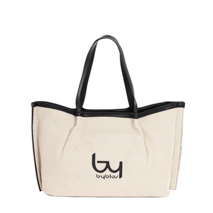 Bolso de Hombro Negro-Natural   3