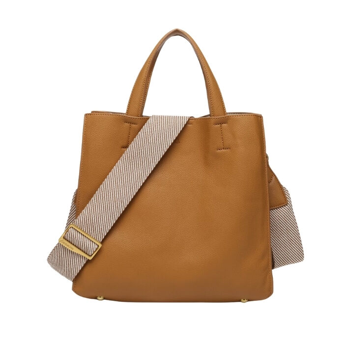 Bolso Shopper Oceans Diary Camel   4