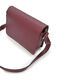 Bolso Bandolera Rectangular con Solapa Burdeos   2
