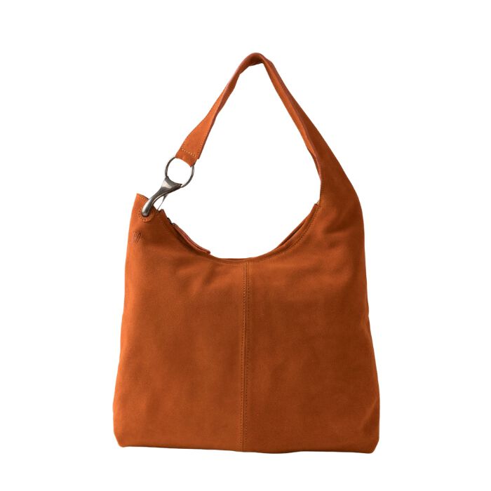 Bolso de Hombro de Piel Jackpot Teja  