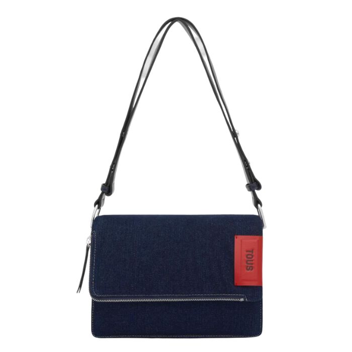 Bandolera Mediana Audree Soft Azul Marino  