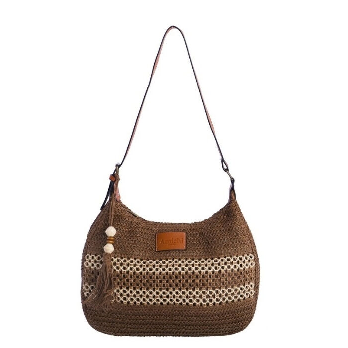 Bolso de Hombro Habana Marr&oacute;n  