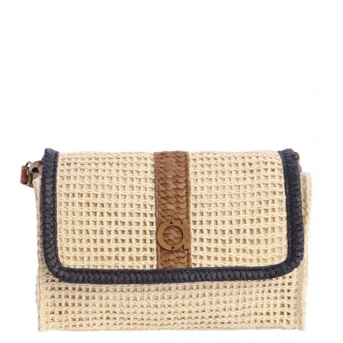 Bolso Bandolera Trenzado Beige   7