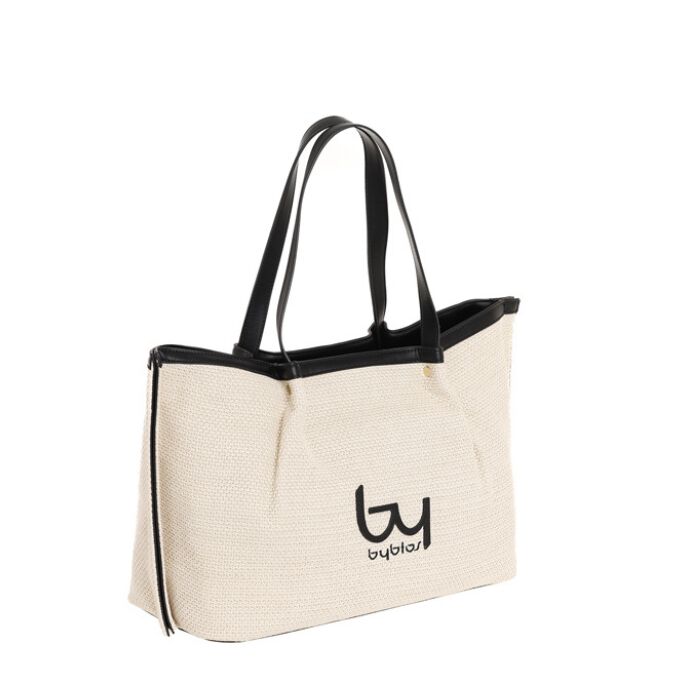 Bolso de Hombro Negro-Natural   1