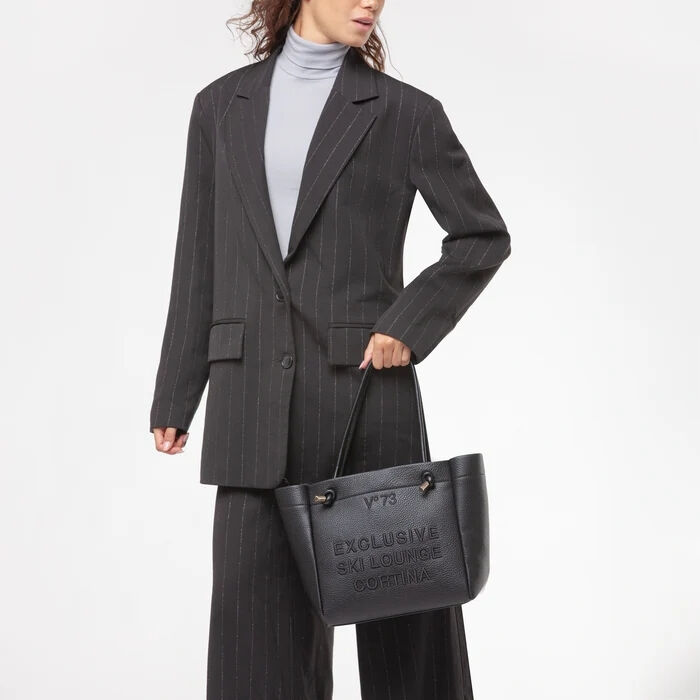 Bolso Shopper Cortina Negro   1