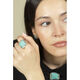 Anillo Kubik Kool Turquesa  T. L-223215 1