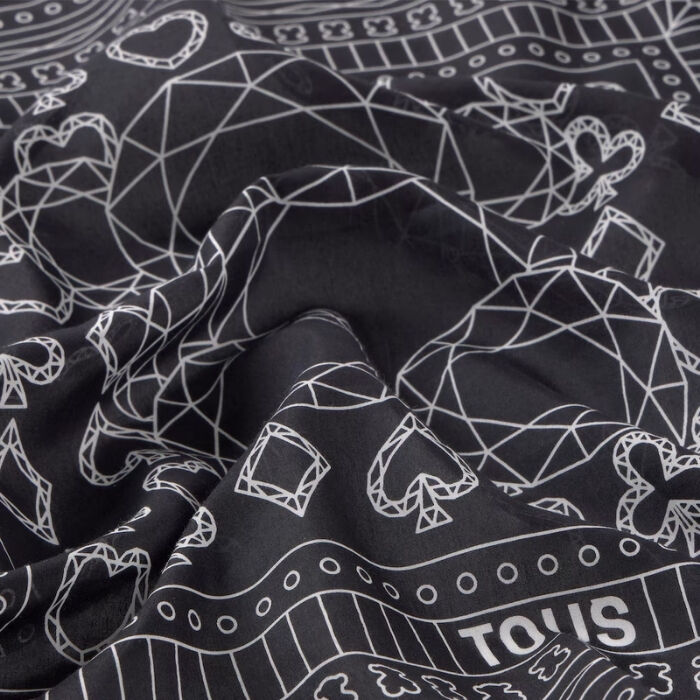 Pa&ntilde;uelo Cuadrado All in Bandana Negro   1