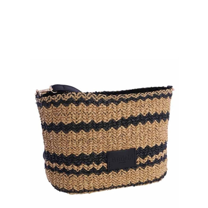 Bolso Bandolera Rafia Franjas   1