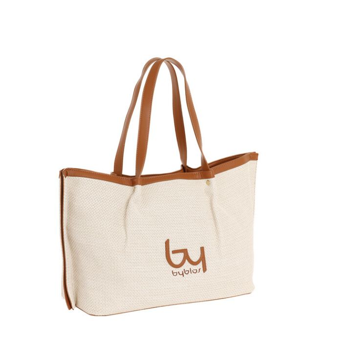 Bolso de Hombro Marr&oacute;n-Natural   1