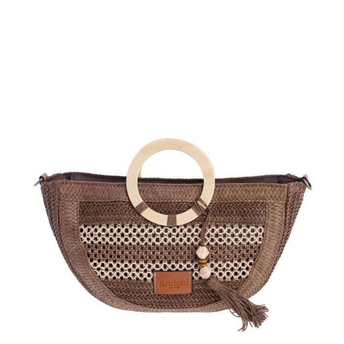 Bolso de Mano Cadaqu&eacute;s Marr&oacute;n  