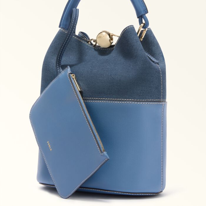 Furla Sfera Bolso Cubo Denim   4