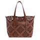 Bolso de Hombro Tote Calado Marr&oacute;n   5