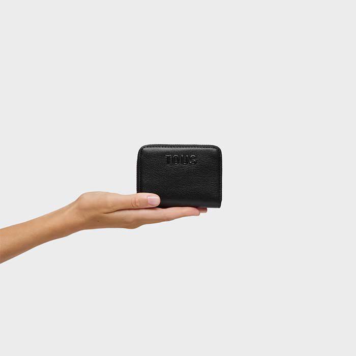 Monedero Mediano Kaos Icon Negro   3