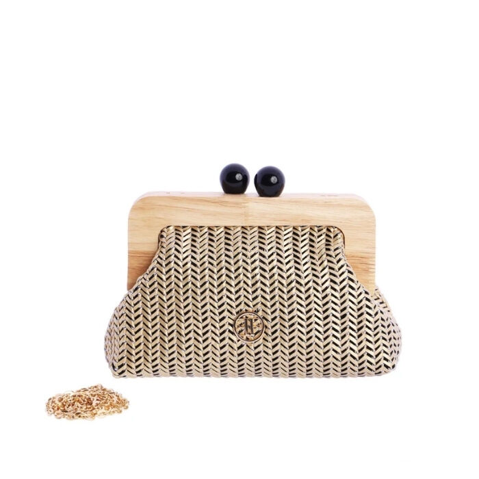 Bolso de Fiesta Lia Beige   1