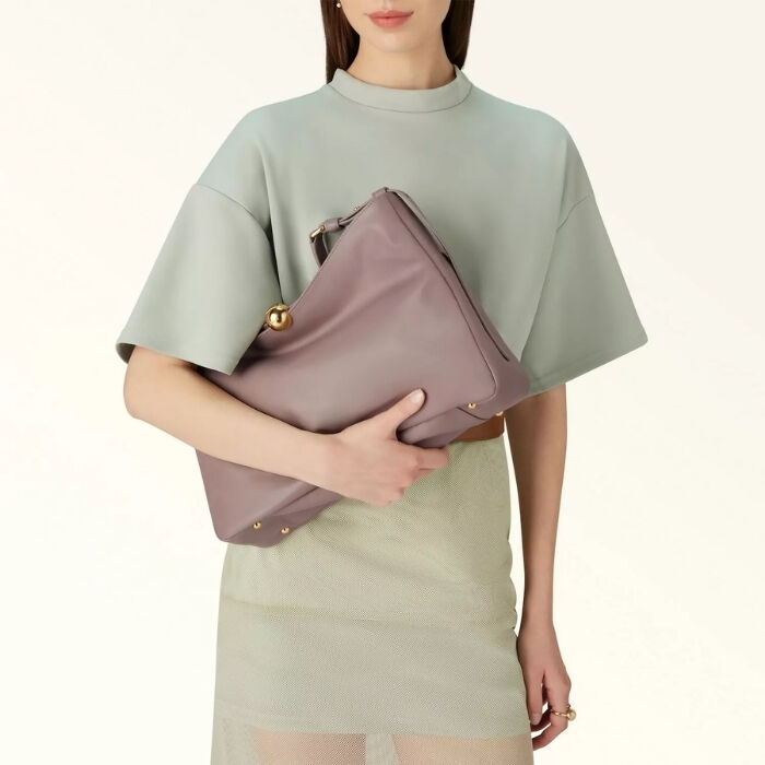 Furla Sfera Soft Bolso de Hombro Malva   5