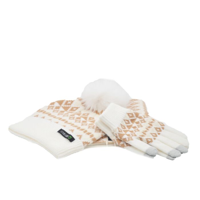 Conjunto Bufanda, Gorro y Guantes Estampado Claro  T. Única-231868 0