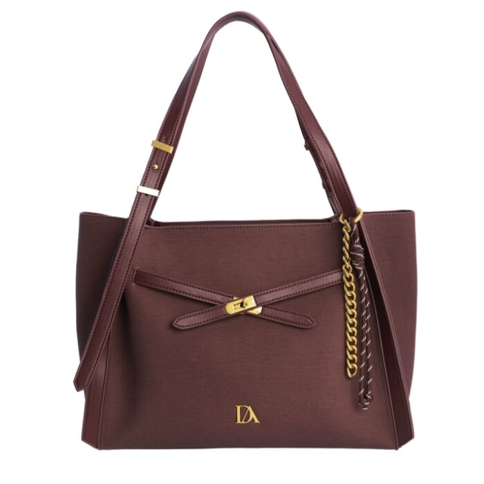 Bolso de Hombro Burdeos  