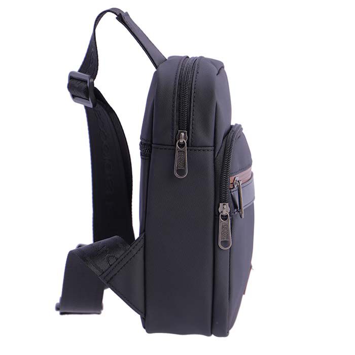 Bandolera Hombre Nylon Negro   7