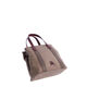 Bolso de Mano Cuero Gris   4