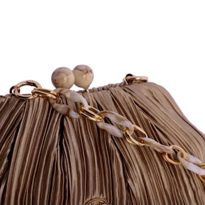 Bolso de Fiesta Leia Beige   6