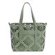 Bolso de Hombro Tote Calado Verde   0