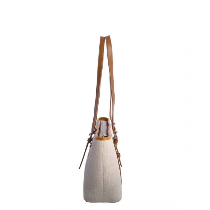 Bolso de Hombro Marfil Beige   3