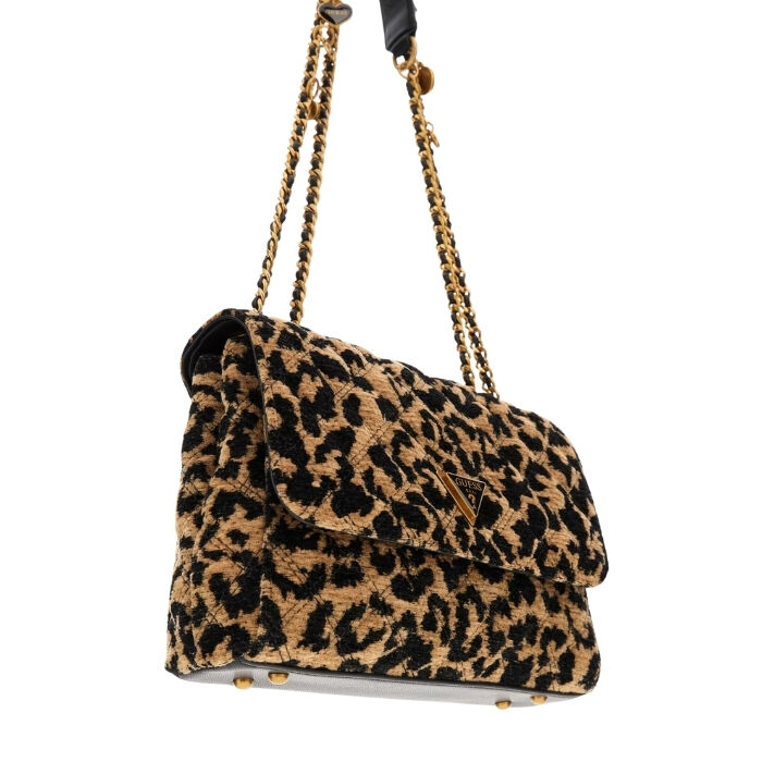 Bolso Bandolera Giully Terciopelo Animalier   3