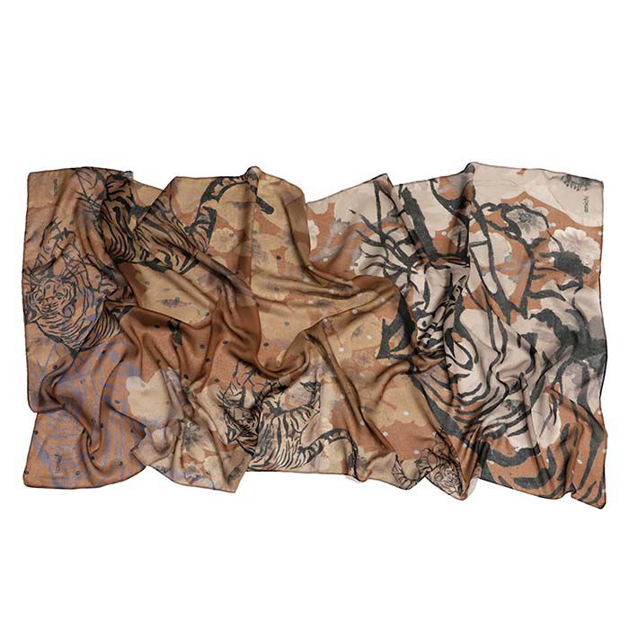 Pañuelo Multicolor Tigre  T. Única-232969 2