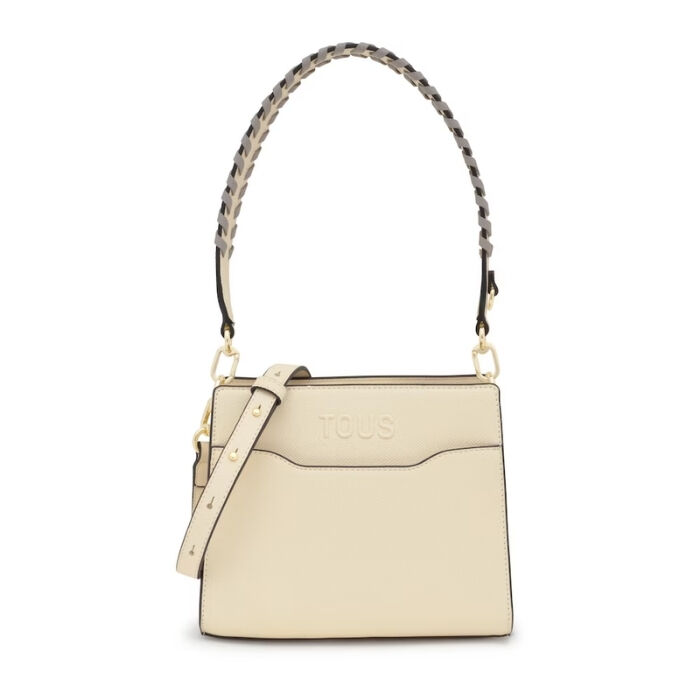 Bolso Shopper Pequeño Audree Saffiano Beige   0