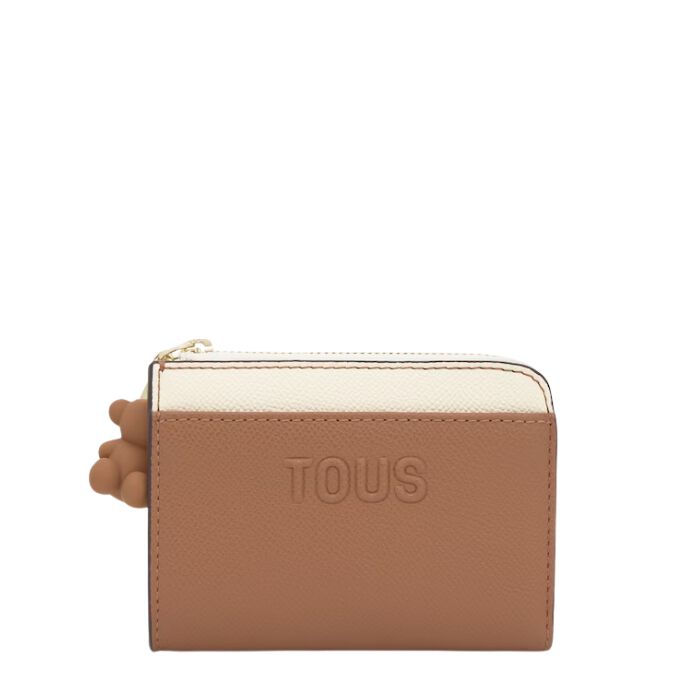 Monedero Grande Audree Saffiano Moca-Beige  