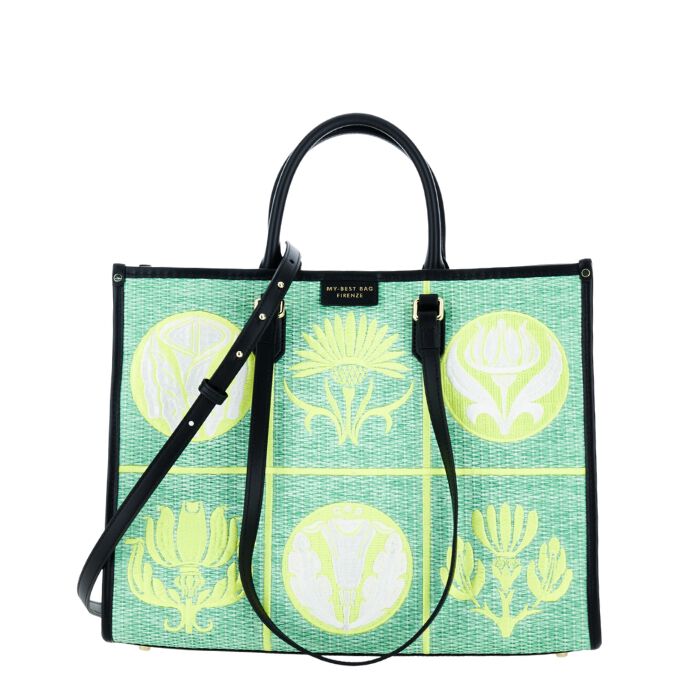 Bolso Tote Bordado Menta  T. &Uacute;nica-235969 0