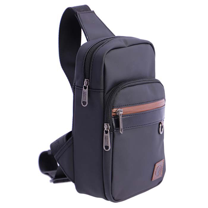 Bandolera Hombre Nylon Negro   1