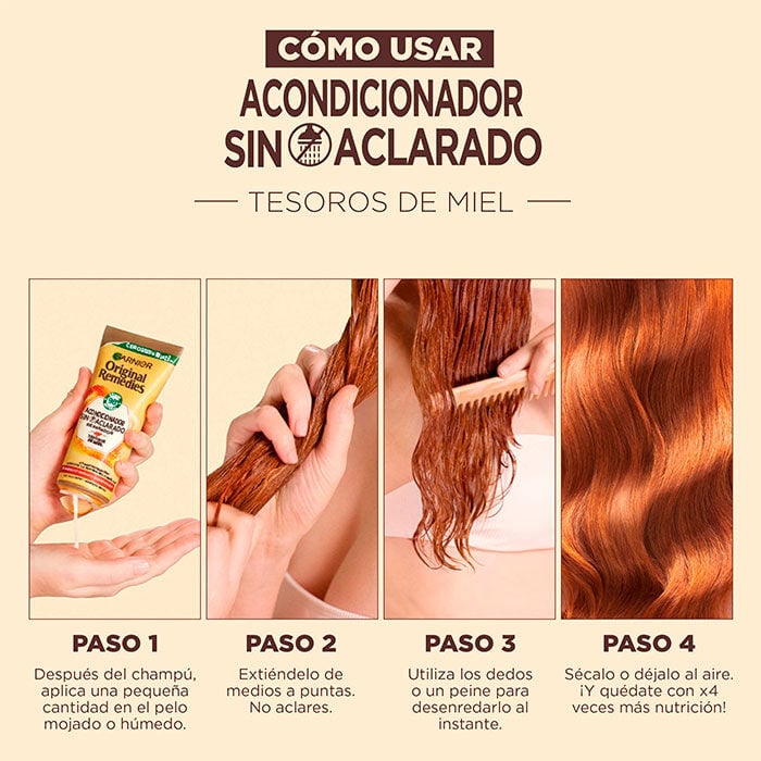 Tesoros de Miel Acondicionador Sin Aclarado  200ml-203204 3
