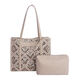 Bolso de Hombro Calado Beige   3