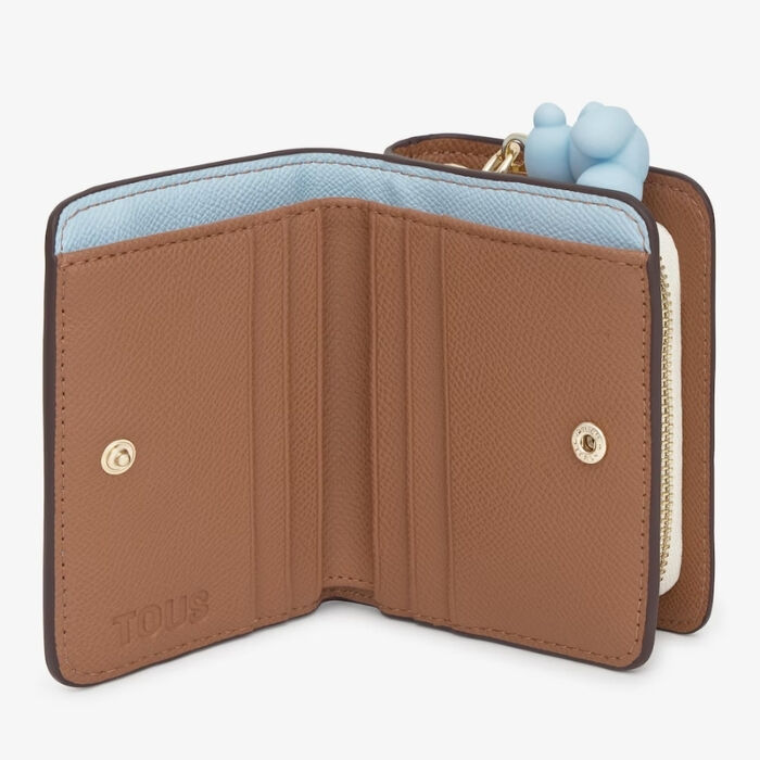 Billetera Audree Saffiano Azul Cielo   3