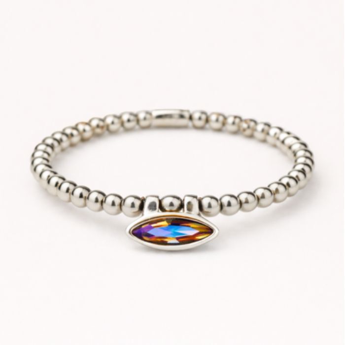 Pulsera Cala Plata Rosa  T. &Uacute;nica-236288 4