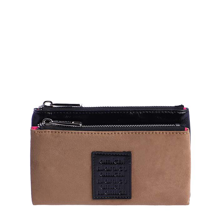 Cartera Ante-Charol Negro   7