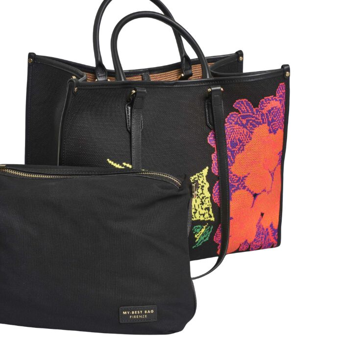 Bolso Tote Bordado Fish & Flowers  T. &Uacute;nica-235974 2