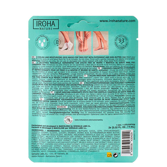 Calcetines Mascarilla Efecto Frío Menta  2ud.-204419 1