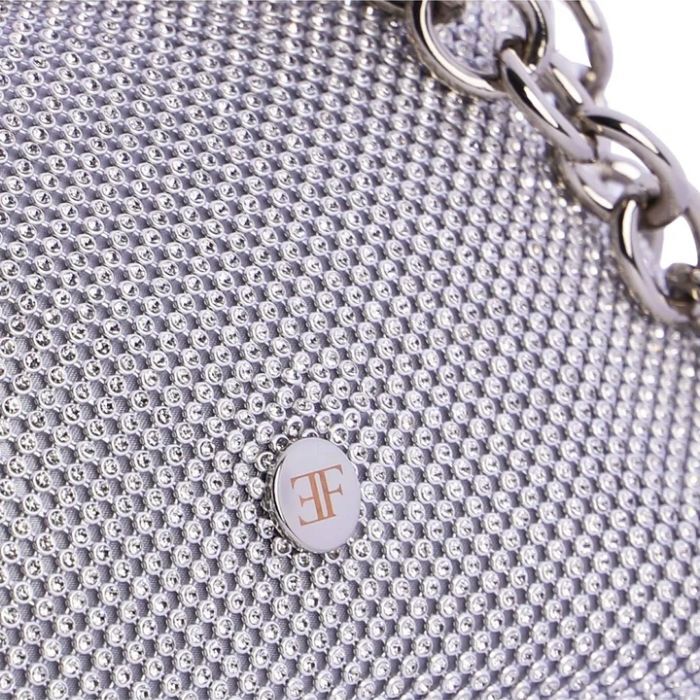 Bolso de Fiesta Leire Plateado   4