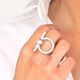 Anillo Omega Color Plata  T. L-225556 1