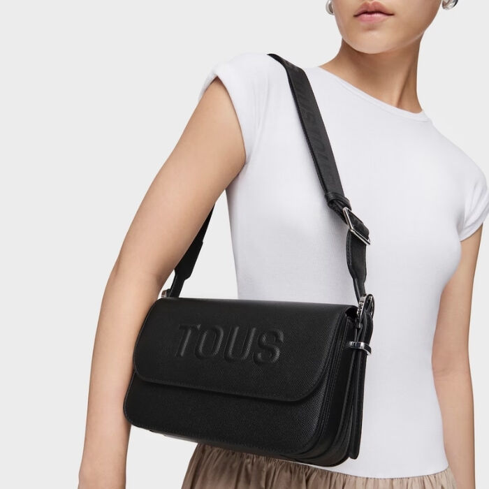 Bolso Bandolera Mediana Brenda Negro   6